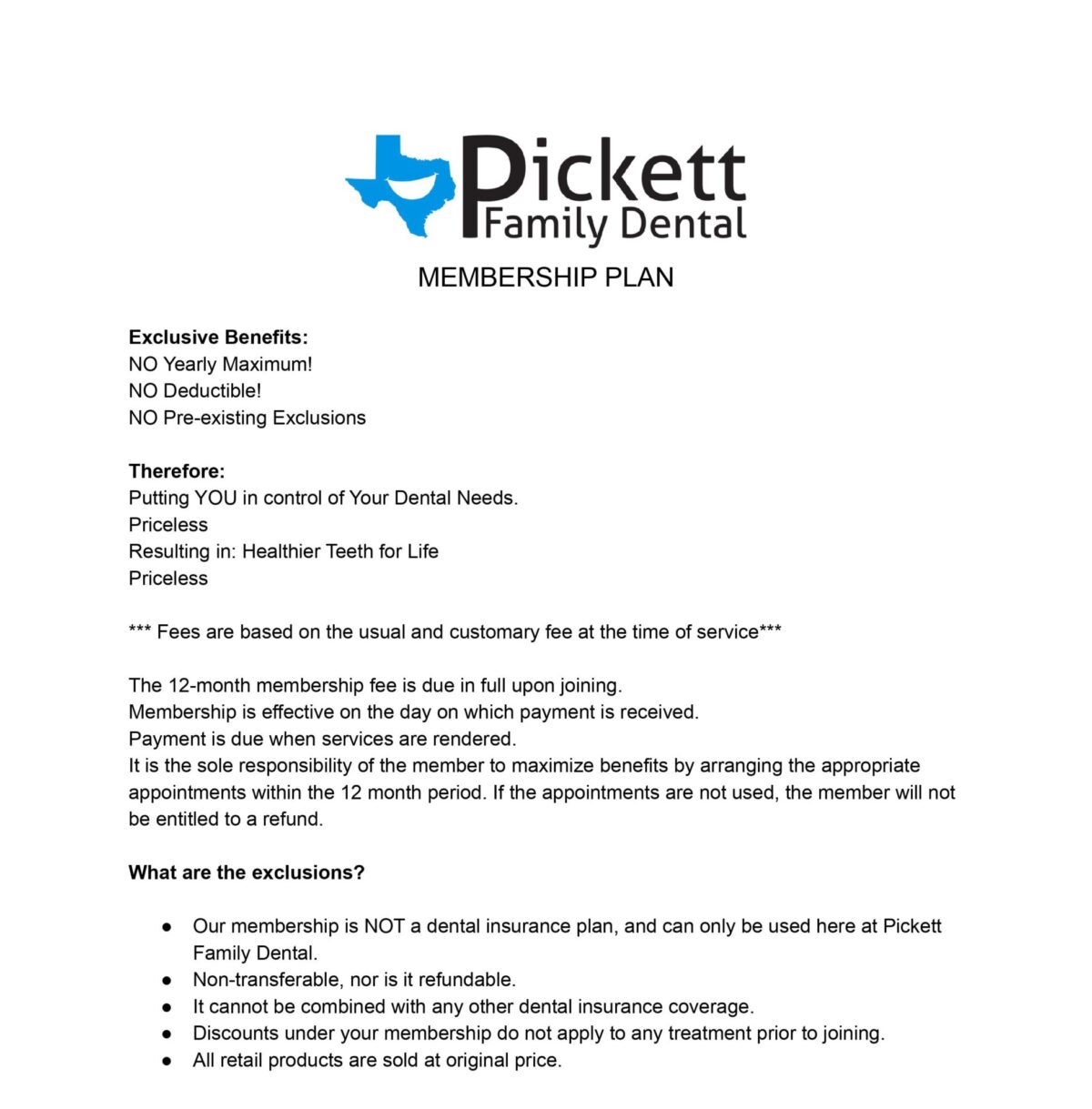 0001 membership plan