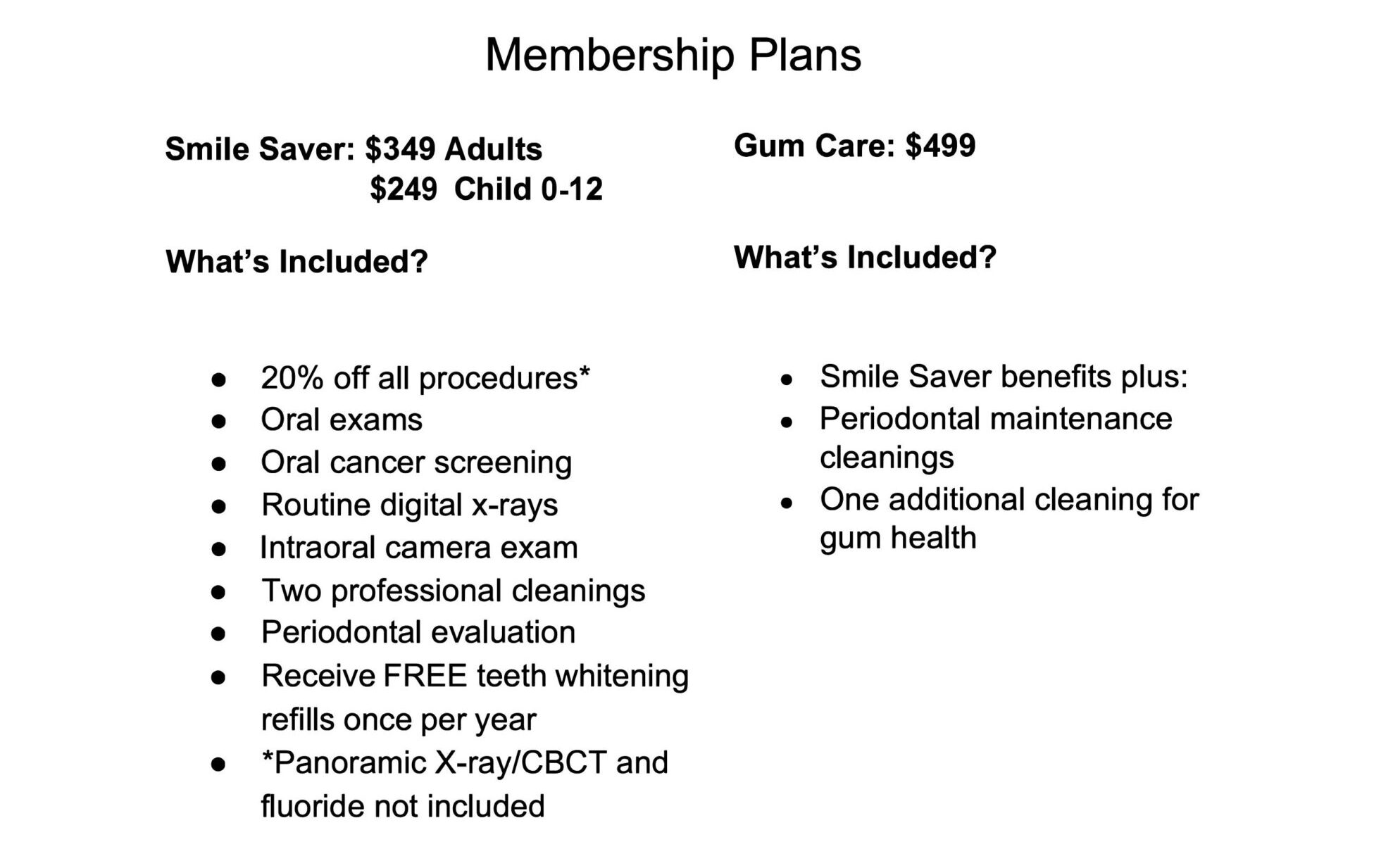 membership plan