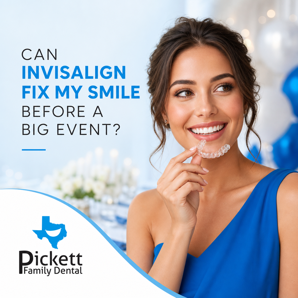 Can Invisalign Fix My Smile Before a Big Event?